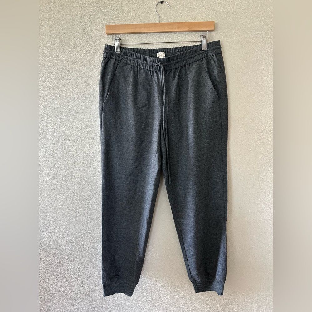 J Crew Stretch Wool Blend Grey Joggers Pants Size 6